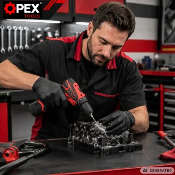 Безчетков акумулаторен винтоверт OPEX TOOLS 12 V, 28 Nm, 2 батерии 2 Ah и куфар