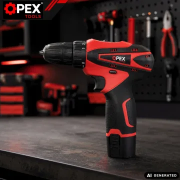 Безчетков акумулаторен винтоверт OPEX TOOLS 12 V, 28 Nm, 2 батерии 2 Ah и куфар