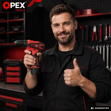 Безчетков акумулаторен винтоверт OPEX TOOLS 12 V, 28 Nm, 2 батерии 2 Ah и куфар