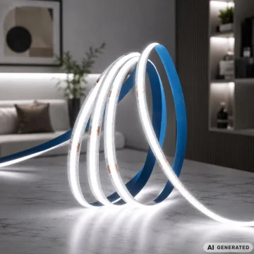 Самозалепваща LED лента 3 м, USB 5 V, студена бяла светлина и ключ