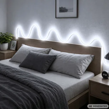 Самозалепваща LED лента 3 м, USB 5 V, студена бяла светлина и ключ