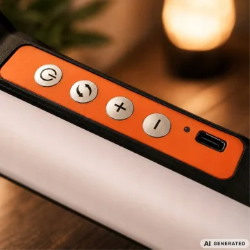 LED ринг лампа с държач за телефон, 3 светлини, 12 нива и Bluetooth спусък – бяла