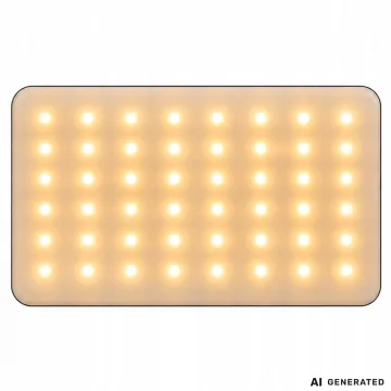Джобна RGB-W LED лампа за фото и видео, 138 диода, 2700–6500 K – черна