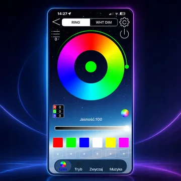 Самозалепваща RGB IC LED лента 5 м, USB 5 V, Bluetooth и дистанционно