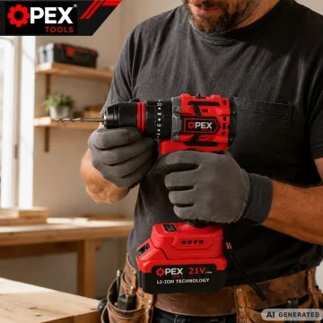 Безчетков винтоверт OPEX TOOLS OPX28037, 21 V, 50 Nm, 2 батерии 3 Ah и куфар