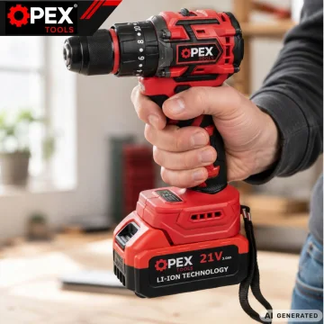 Безчетков винтоверт OPEX TOOLS OPX28037, 21 V, 50 Nm, 2 батерии 3 Ah и куфар