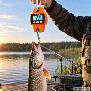 Електронна висяща везна с кука до 300 кг, LCD, оранжева
