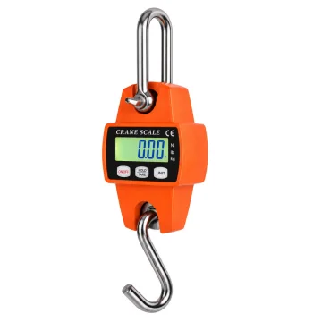 Електронна висяща везна с кука до 300 кг, LCD, оранжева