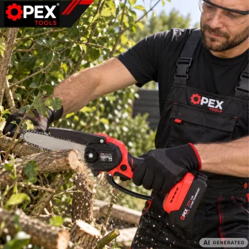 Акумулаторен градински комплект OPEX TOOLS 3 в 1, резачка 6″, ножица и телескопичен прът