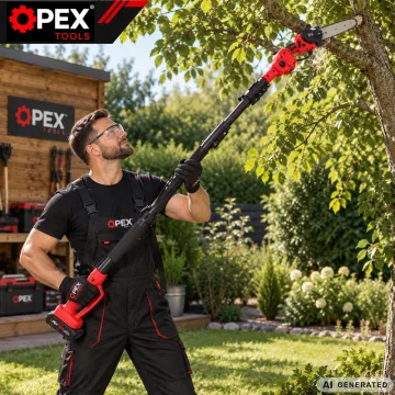 Акумулаторен градински комплект OPEX TOOLS 3 в 1, резачка 6″, ножица и телескопичен прът