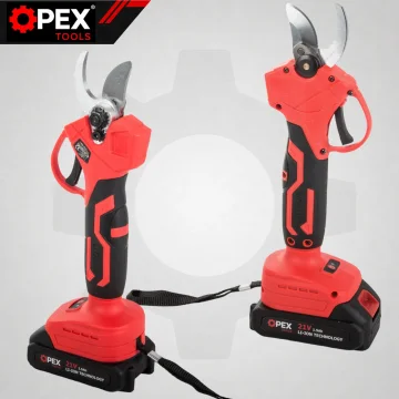 Акумулаторен градински комплект OPEX TOOLS 3 в 1, резачка 6″, ножица и телескопичен прът