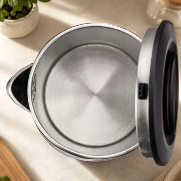 Електрическа кана 2,5 л, 1500 W, неръждаема стомана, сребриста и черна