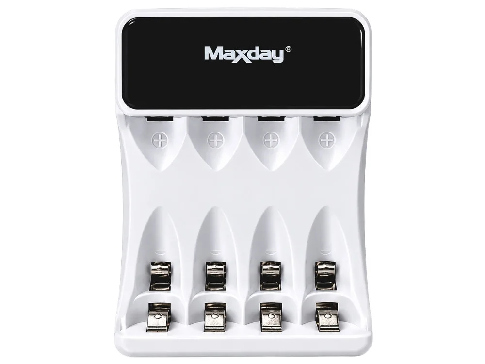 Зарядно за акумулаторни батерии AA/AAA, 4 слота, LCD, USB-C, C704Y4