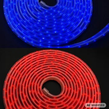 Неонова RGB LED лента 10 м с Bluetooth, USB и дистанционно