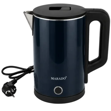 Електрическа кана 1,5 л, 1500 W, основа 360°, тъмносиня