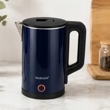 Електрическа кана 1,5 л, 1500 W, основа 360°, тъмносиня