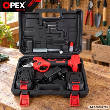 Акумулаторна лозарска ножица OPEX TOOLS OPX28029, до 25 мм, 21 V, с куфар
