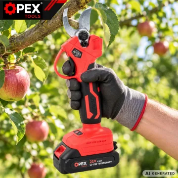 Акумулаторна лозарска ножица OPEX TOOLS OPX28029, до 25 мм, 21 V, с куфар