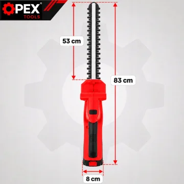 Акумулаторен храсторез OPEX TOOLS OPX28028, 51 см, 21 V, с 2 батерии