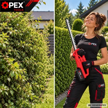 Акумулаторен храсторез OPEX TOOLS OPX28028, 51 см, 21 V, с 2 батерии