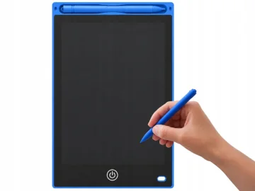 LCD таблет за рисуване и писане 12″ със стилус и заключване, син