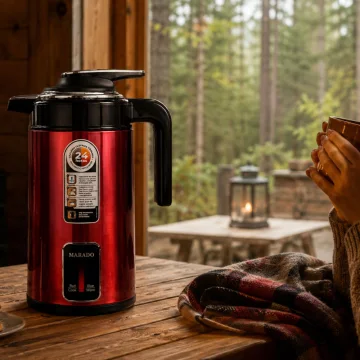 Електрическа кана 3,5 л, 1500 W, автоматично изключване, червена