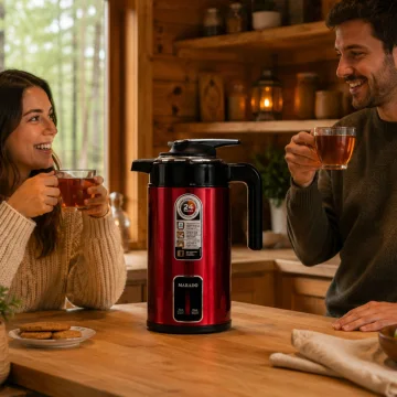 Електрическа кана 3,5 л, 1500 W, автоматично изключване, червена