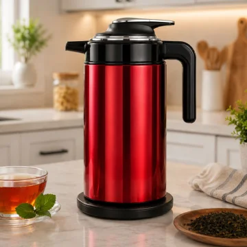 Електрическа кана 3,5 л, 1500 W, автоматично изключване, червена