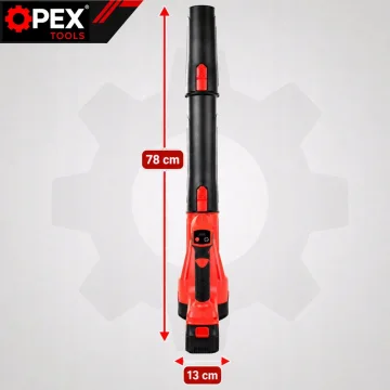 Акумулаторна духалка за листа OPEX TOOLS 21 V с 2 батерии по 5 Ah и 6 скорости