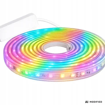 Неонова RGB LED лента 5 м с Bluetooth, USB 5 V и дистанционно управление
