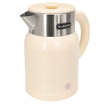 Ретро електрическа кана 1,4 л, 1500 W, неръждаема стомана, бежова