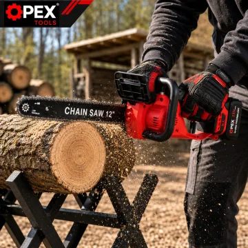 Акумулаторен верижен трион OPEX TOOLS OPX28015, 12″, 2 × 21 V 3 Ah