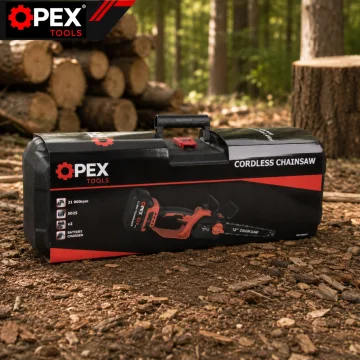 Акумулаторен верижен трион OPEX TOOLS OPX28015, 12″, 2 × 21 V 3 Ah
