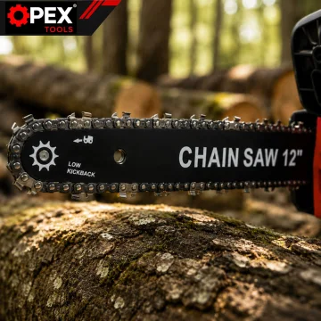 Акумулаторен верижен трион OPEX TOOLS OPX28015, 12″, 2 × 21 V 3 Ah