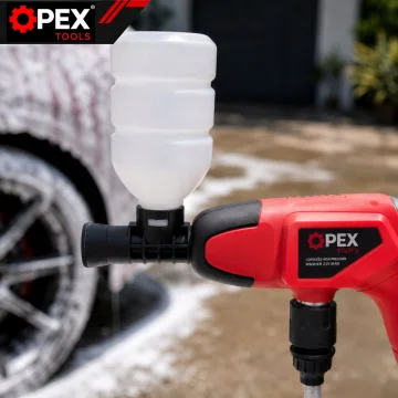 Акумулаторна водоструйка OPEX TOOLS 21 V, 12 bar с 2 батерии по 3 Ah и куфар