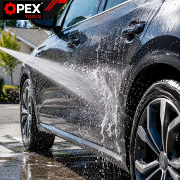 Акумулаторна водоструйка OPEX TOOLS 21 V, 12 bar с 2 батерии по 3 Ah и куфар