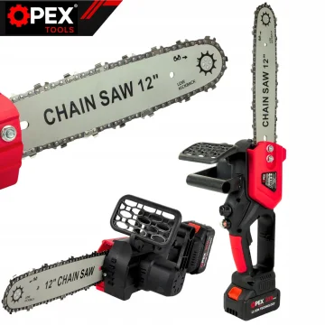 Акумулаторен верижен трион OPEX TOOLS OPX28014, 12″, 2 × 21 V 3 Ah