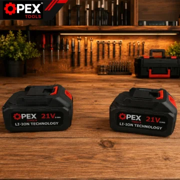 Акумулаторен верижен трион OPEX TOOLS OPX28014, 12″, 2 × 21 V 3 Ah