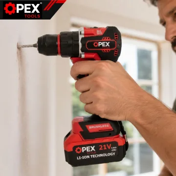 Безчетков ударен винтоверт OPEX TOOLS OPX28011, 21 V, 50 Nm, 2 × 3 Ah