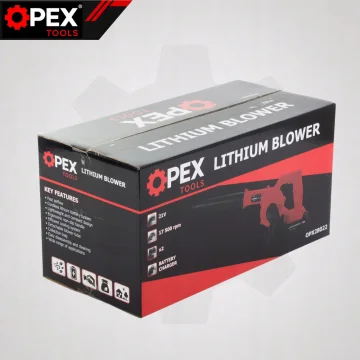 Акумулаторна духалка за листа OPEX TOOLS OPX28022, 150 W, 21 V, 2 батерии