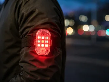 Акумулаторни LED стробоскопични светлини, 7 цвята – 2 броя с дистанционно