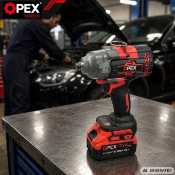 Безчетков акумулаторен гайковерт OPEX TOOLS 1000 Nm, 2 × 3 Ah
