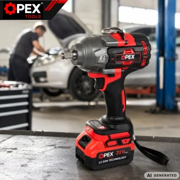 Безчетков акумулаторен гайковерт OPEX TOOLS 1000 Nm, 2 × 3 Ah