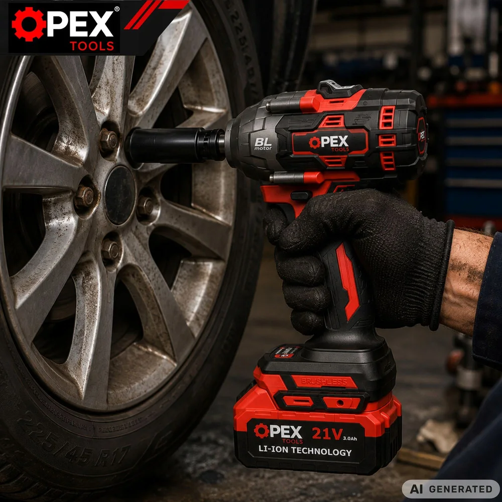 Безчетков акумулаторен гайковерт OPEX TOOLS 1000 Nm, 2 × 3 Ah