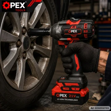 Безчетков акумулаторен гайковерт OPEX TOOLS 1000 Nm, 2 × 3 Ah