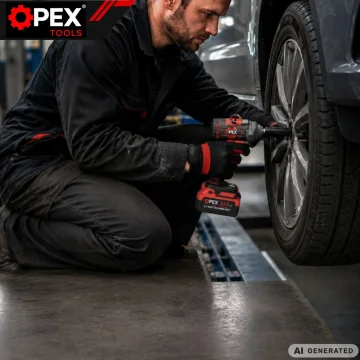 Безчетков акумулаторен гайковерт OPEX TOOLS 1000 Nm, 2 × 3 Ah