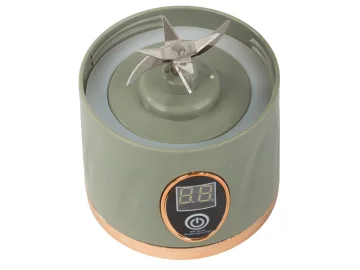 Преносим блендер за смути 450 мл, 50 W, USB зареждане – зелен