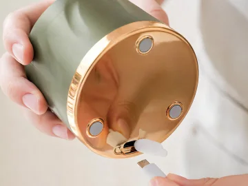 Преносим блендер за смути 450 мл, 50 W, USB зареждане – зелен