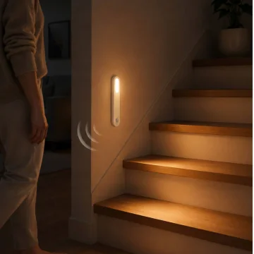 Магнитна LED лампа със сензор за движение, 1,5 W, 15 см, бяла