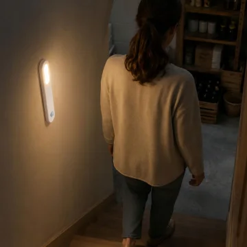 Магнитна LED лампа със сензор за движение, 1,5 W, 15 см, бяла